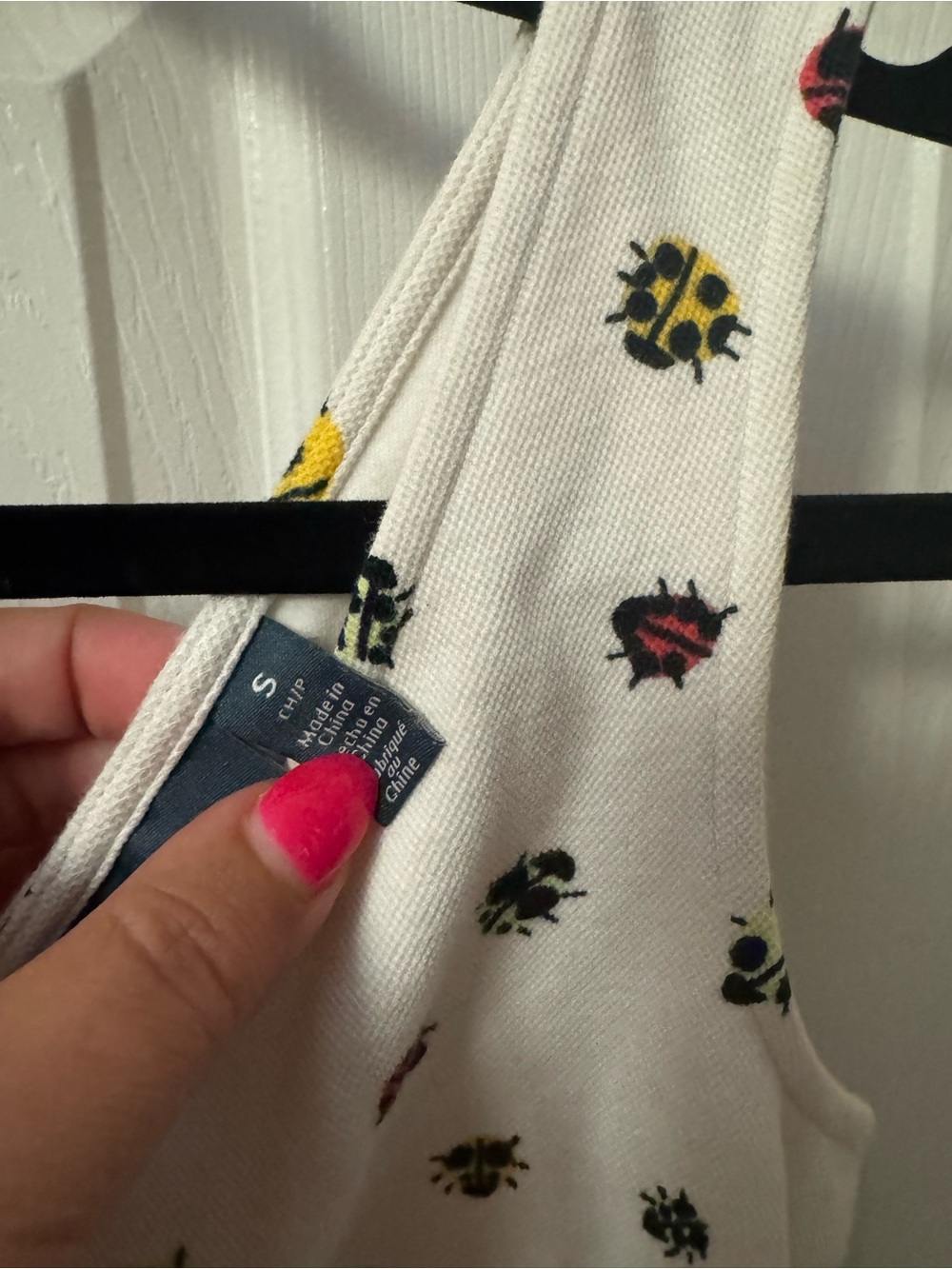 ModCloth Bug Print White Rani Top - Picture 3 of 7